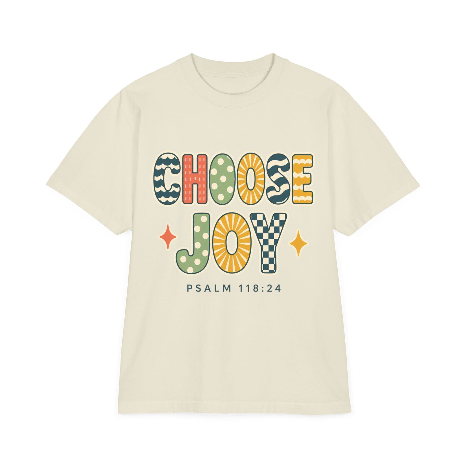 Choose Joy T-Shirt — Retro Psalm 118:24 Christian Tee