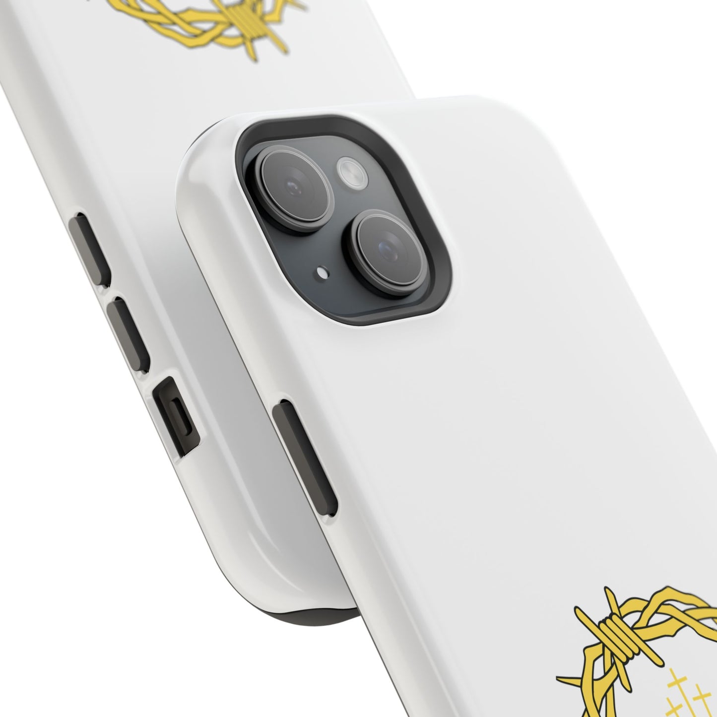 Impact-Resistant Phone Case — 'True Love' Crown of Thorns Faith Design