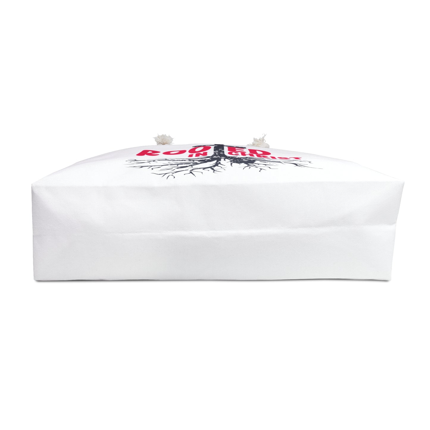 Rooted in Christ Weekender Bag — Christian Travel Tote with Cross & Roots Design