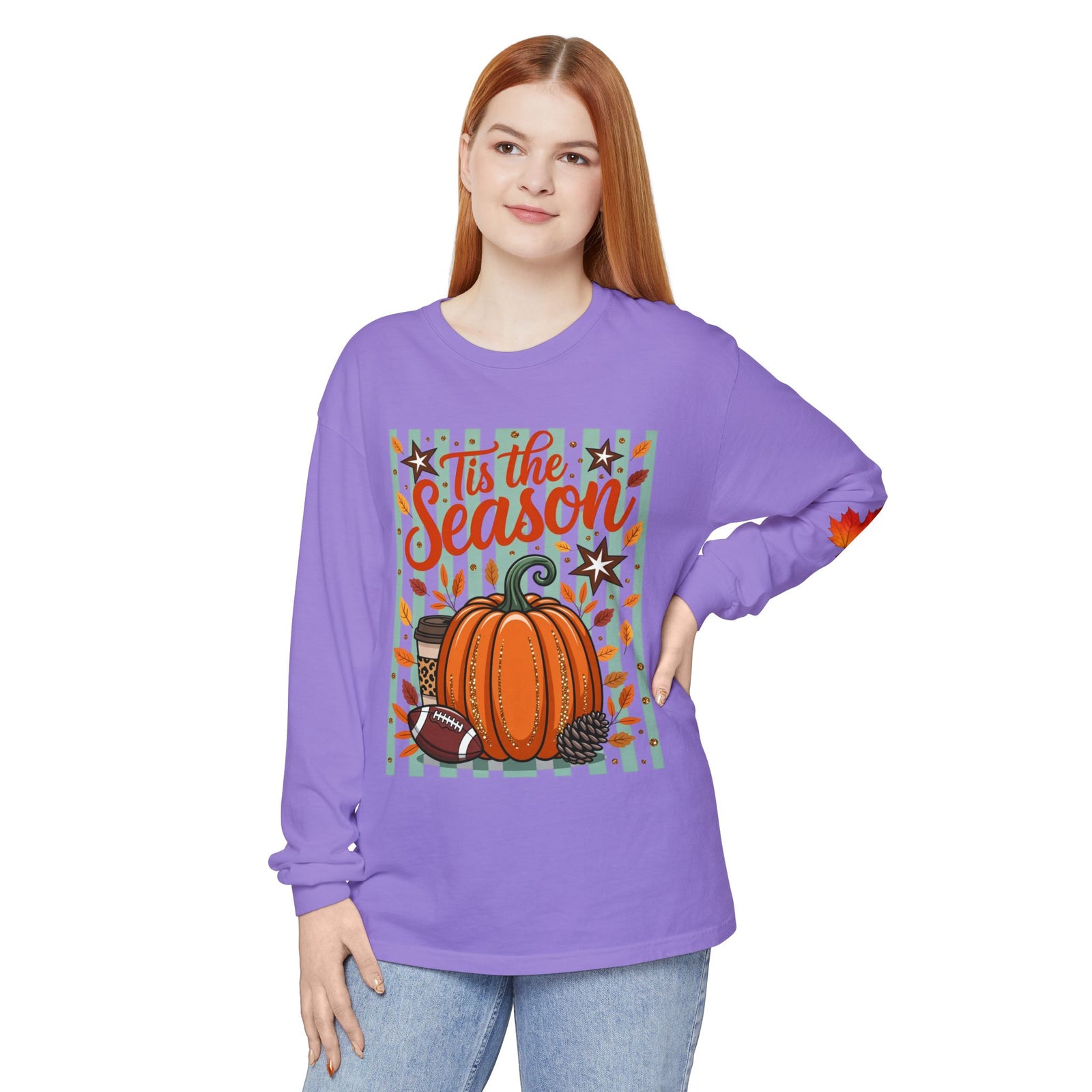 'Tis the Season Pumpkin Fall Long Sleeve Tee