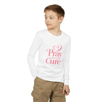 Load image into Gallery viewer, "Pray for a Cure" Youth Long Sleeve Tee