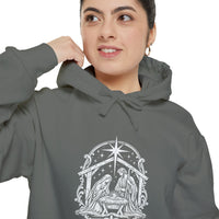 Load image into Gallery viewer, Nativity (Custom Colors Brand) Garment-Dyed Hoodie