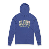 Load image into Gallery viewer, "Glory to the King" Christmas Hooded Long Sleeve Tee