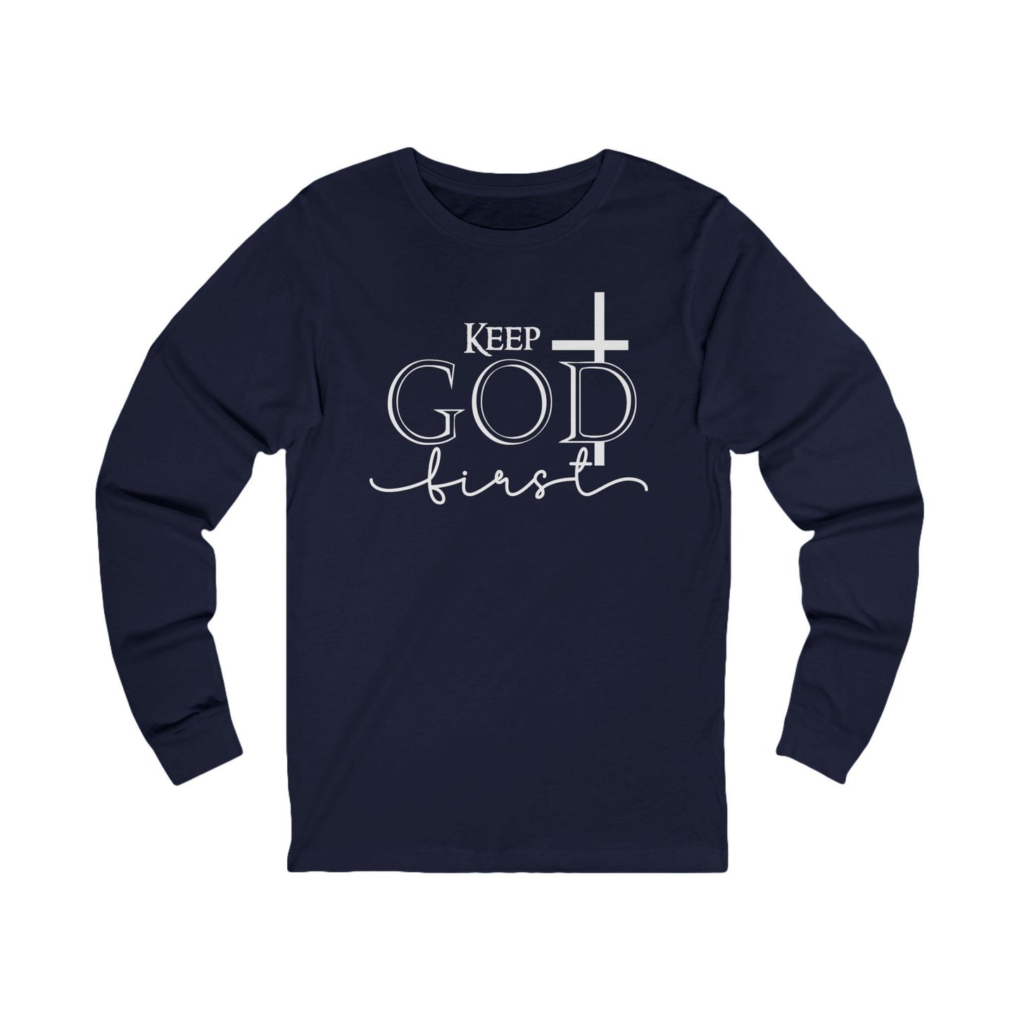 Christian Cross 'Let Go & Let God' Long Sleeve Tee