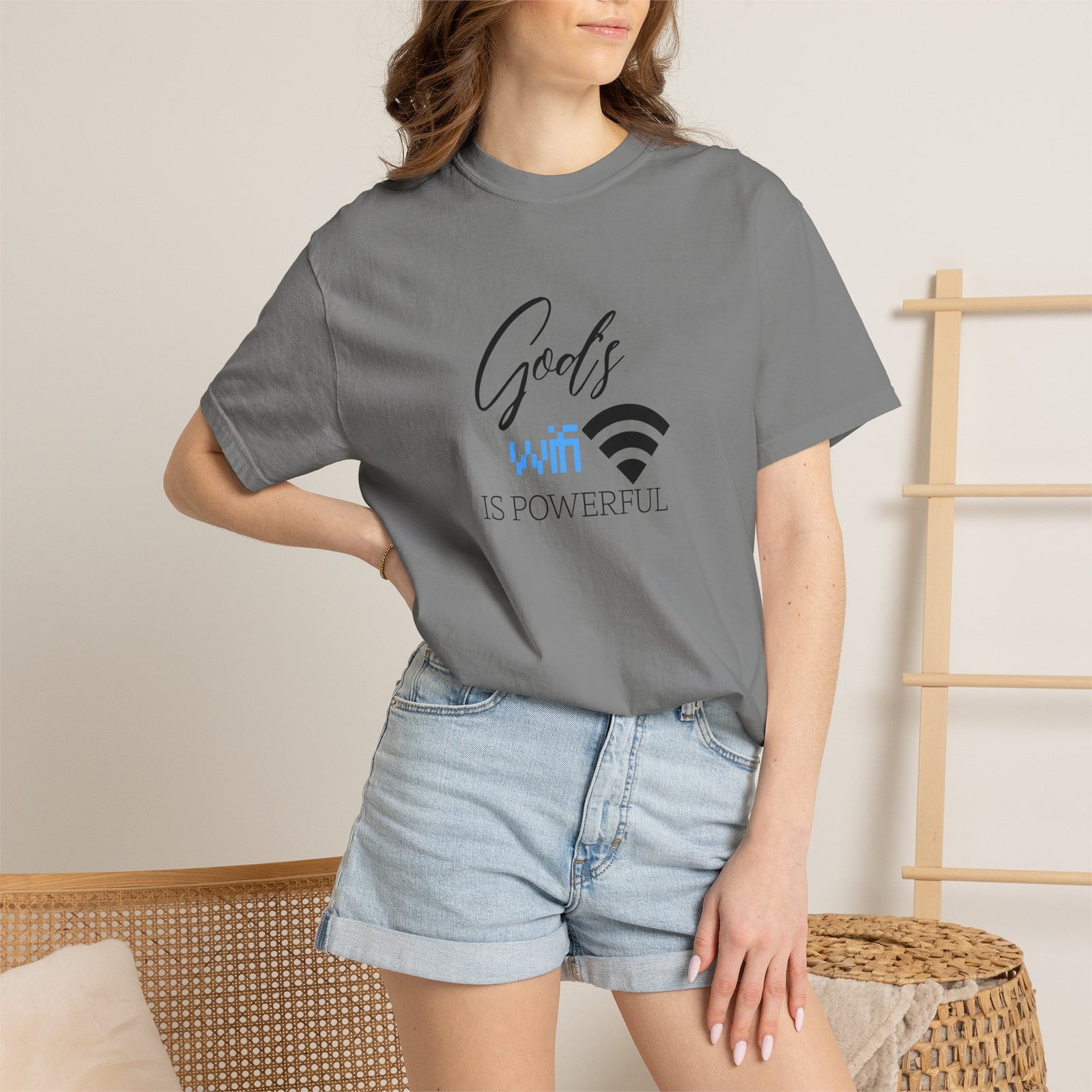 "God's WiFi is Powerful" Graphic Tee