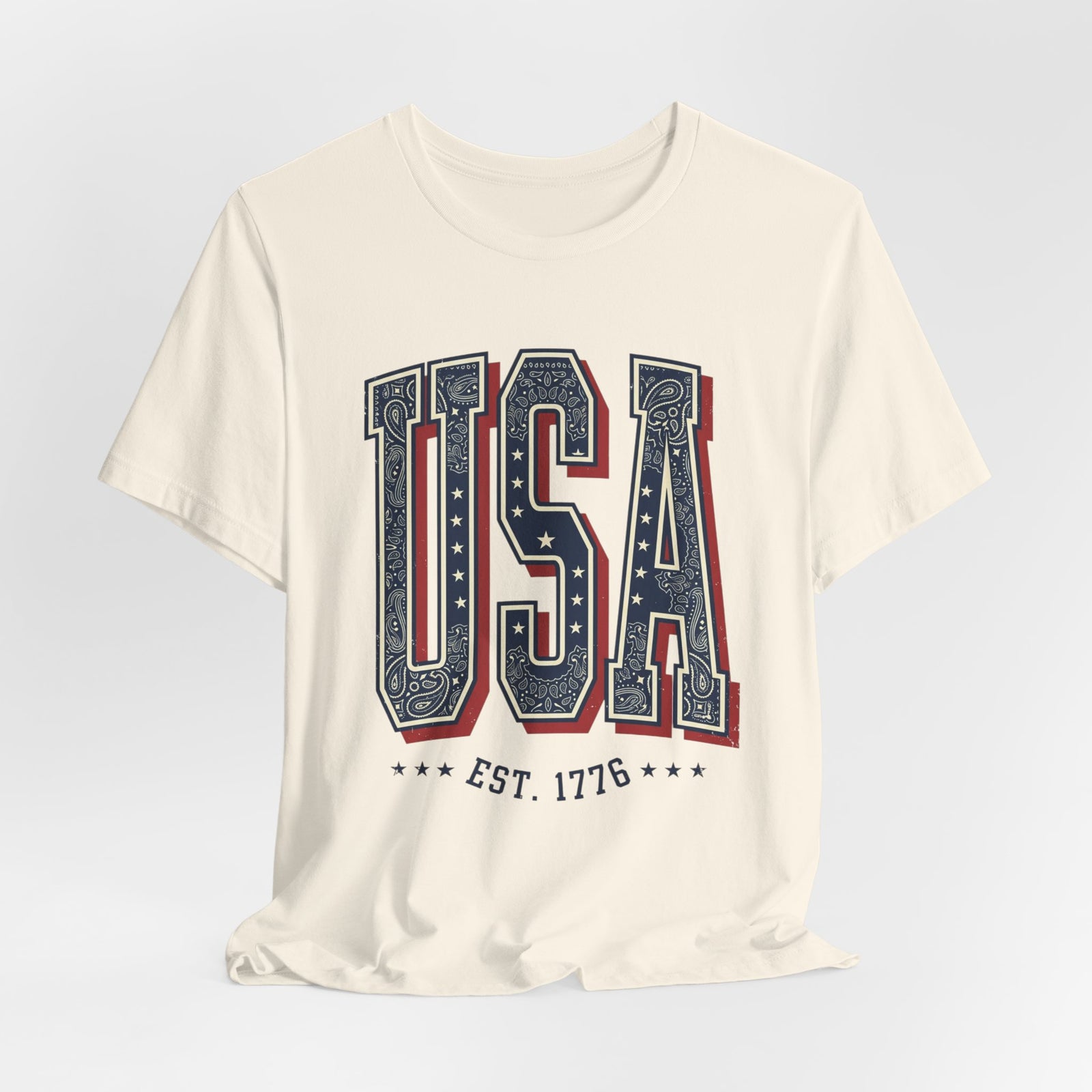Vintage USA Graphic Tee | 4th of July Americana Stars & Stripes