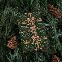 Load image into Gallery viewer, "Jesus Is King" Christmas Wrapping Paper