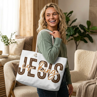 Load image into Gallery viewer, "Jesus is King" Weekender Bag