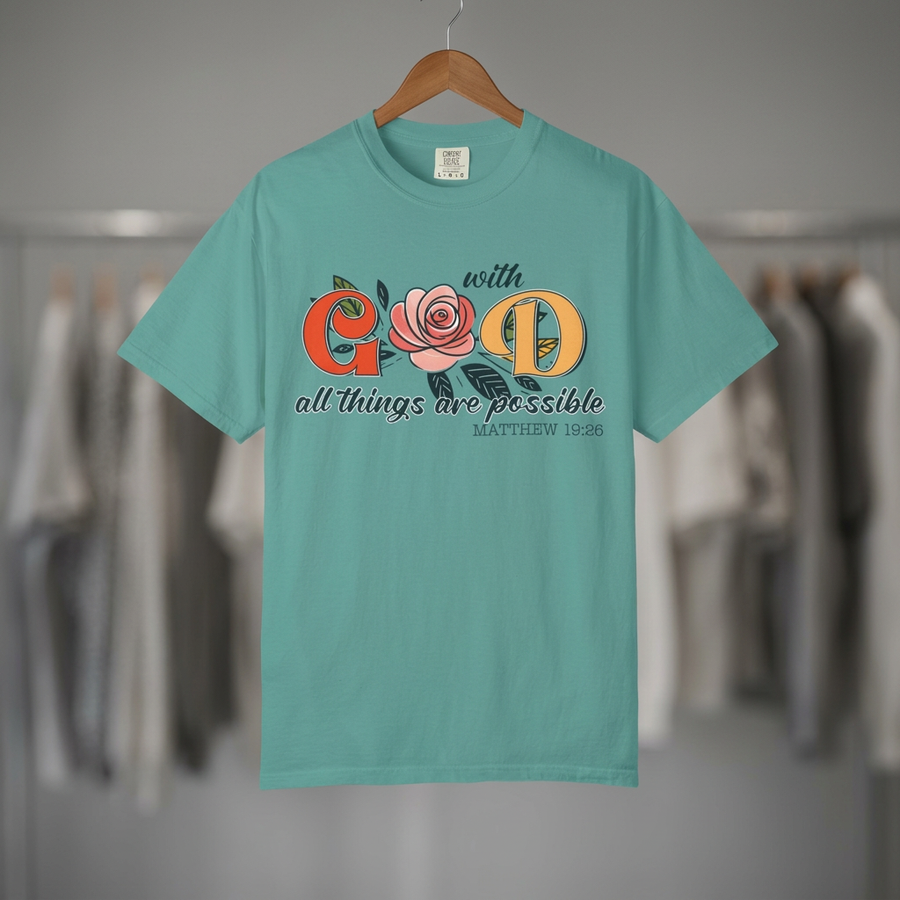 "With God All Things Are Possible" Graphic Tee