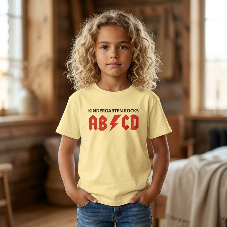 'AB/CD' Rock Band Style Kids Shirt