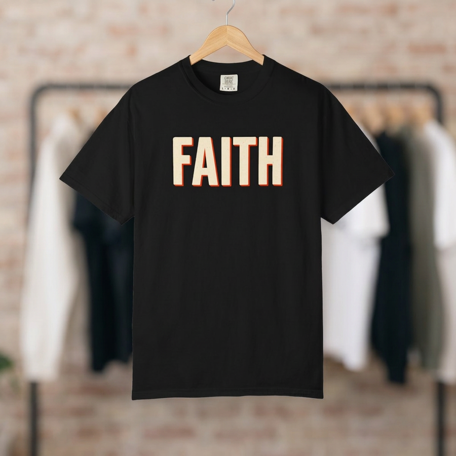 Faith Graphic T‑Shirt —Block Letter Faith Tee
