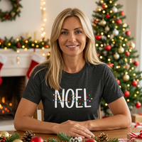 Load image into Gallery viewer, Noel Christmas T-Shirt — Holiday Lights Graphic Tee