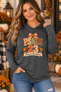 Load image into Gallery viewer, "PSALM 23" Hooded Long Sleeve Tee