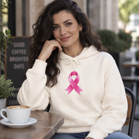 Load image into Gallery viewer, "Pink Ribbon" Front "Hope Courage Strength" Back- Hoodie