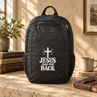 Load image into Gallery viewer, "Jesus Has my Back" Backpack
