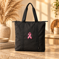 Load image into Gallery viewer, Carry All Tote Bag- Pink Ribbon for Breast Cancer Awareness