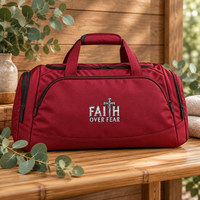 Load image into Gallery viewer, "Faith Over Fear" Medium Duffel Bag
