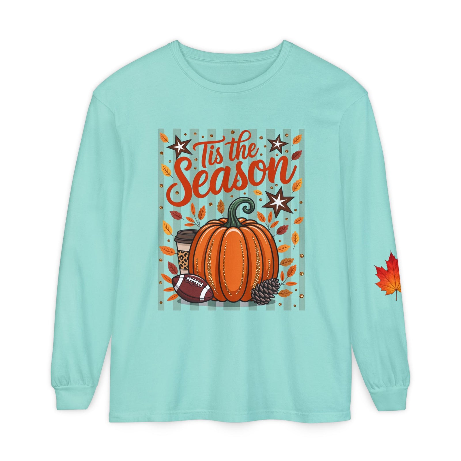 'Tis the Season Pumpkin Fall Long Sleeve Tee