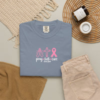 Load image into Gallery viewer, "Pray, Faith over Fear, Cure" Tee