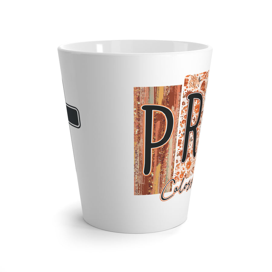 Prayer Cross Latte Mug — Rustic Faith Coffee Cup