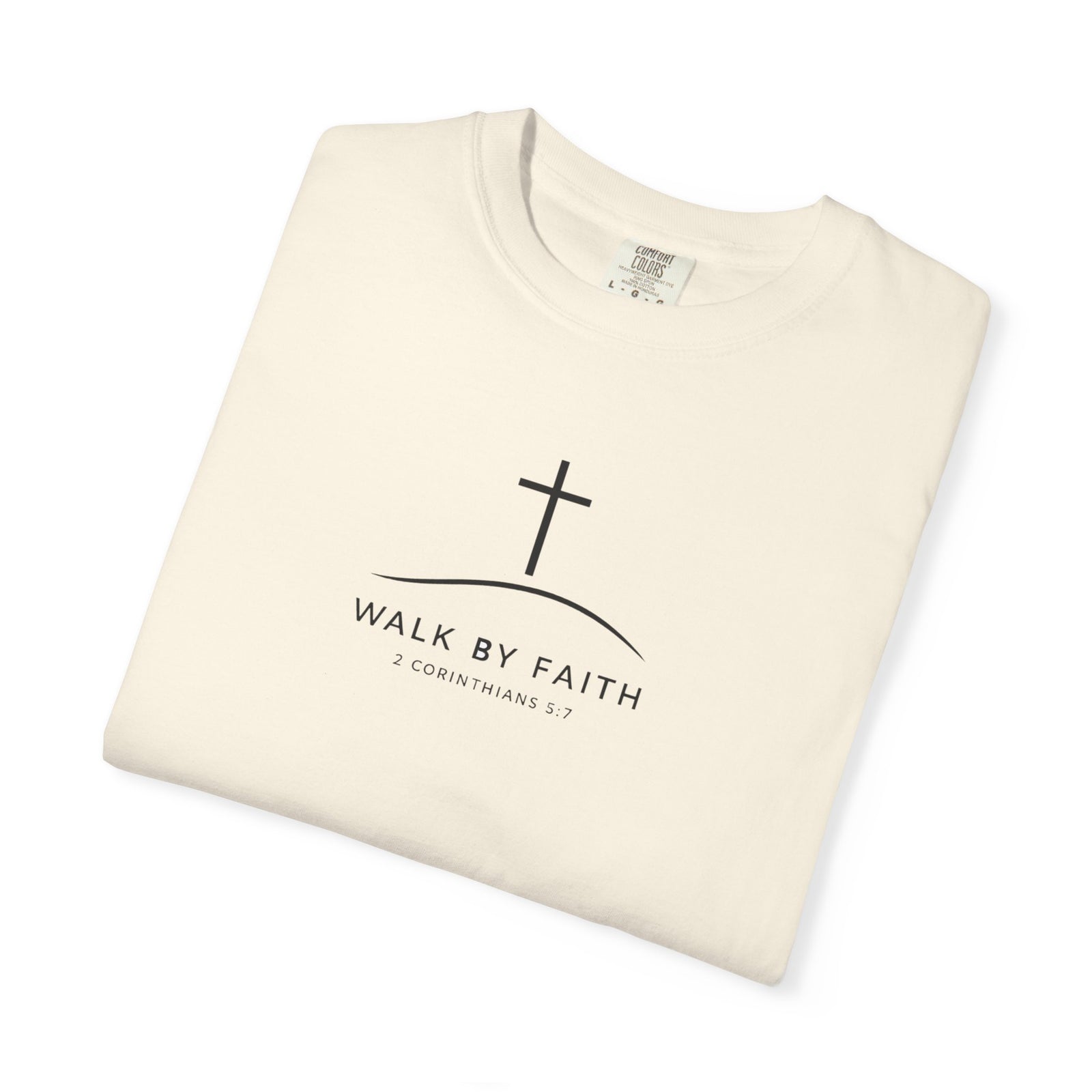 Faith Cross T‑Shirt — "Walk By Faith" Christian Tee