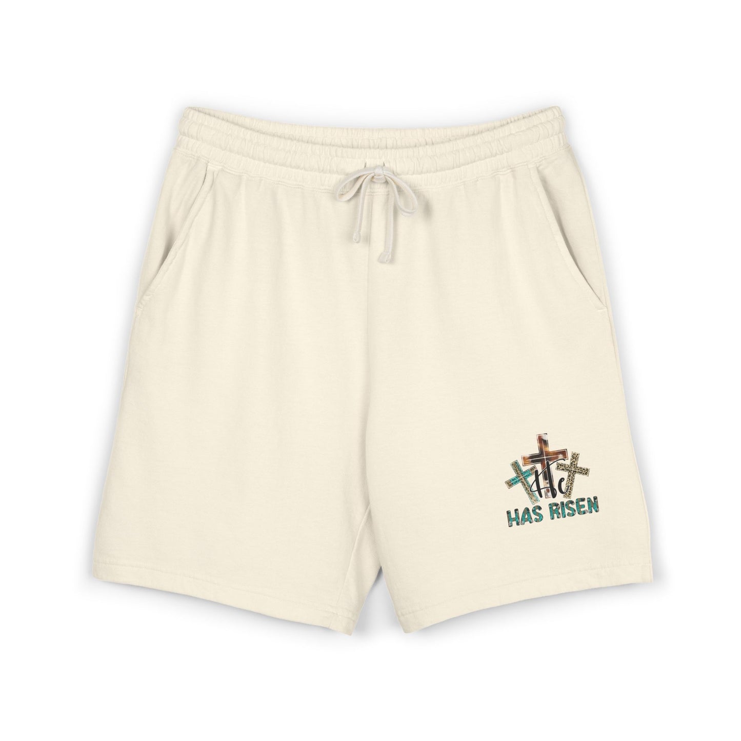 He Has Risen Easter Fleece Sweat Shorts