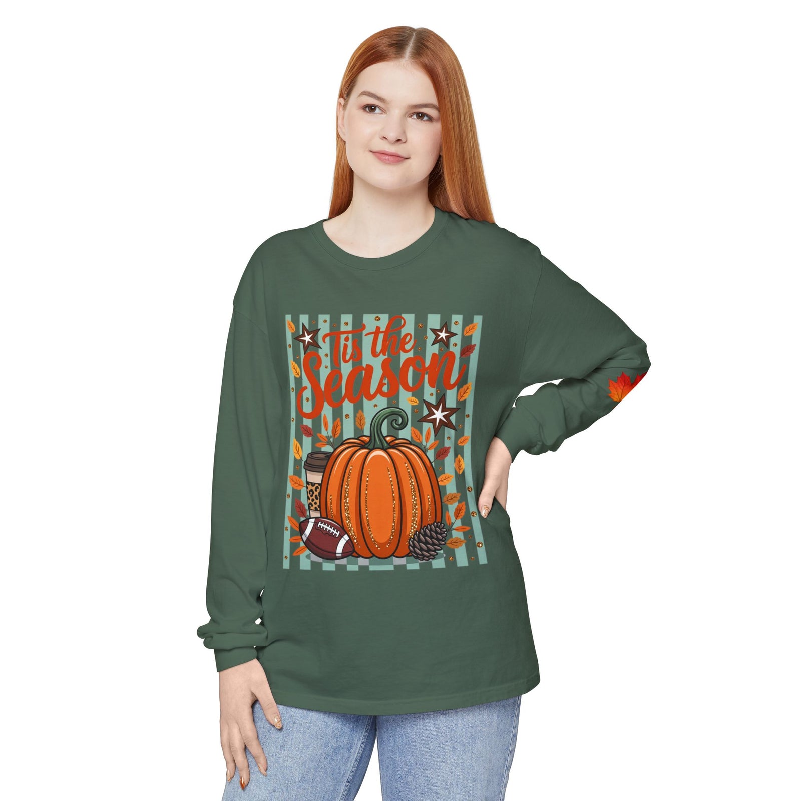 'Tis the Season Pumpkin Fall Long Sleeve Tee