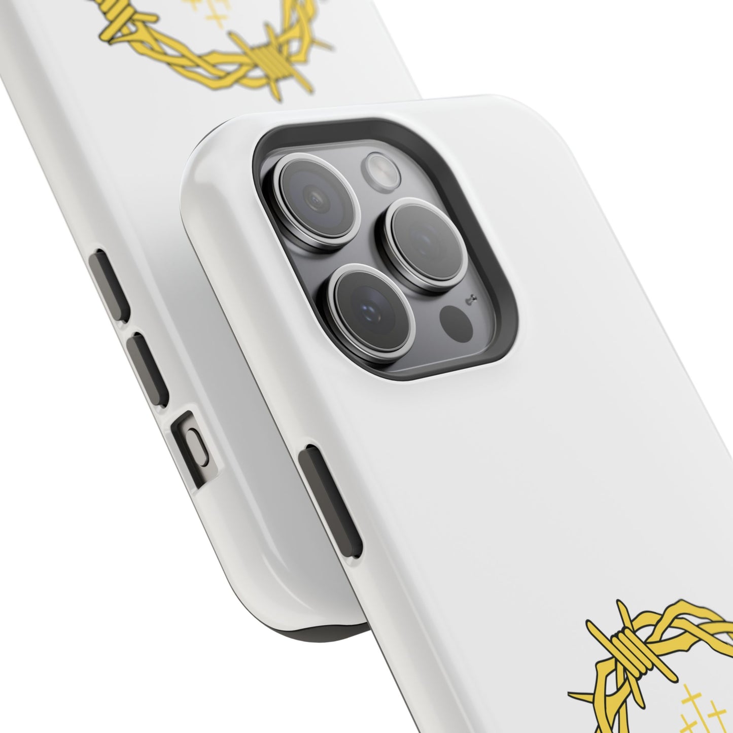 Impact-Resistant Phone Case — 'True Love' Crown of Thorns Faith Design
