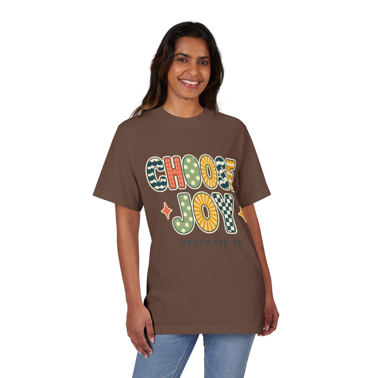 Choose Joy T-Shirt — Retro Psalm 118:24 Christian Tee