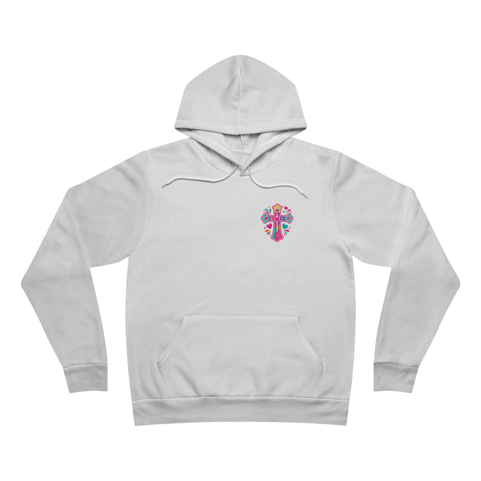 Church Praise Hoodie — "I'm the One on the Front Row at Church with My Hands Raised High" Pullover