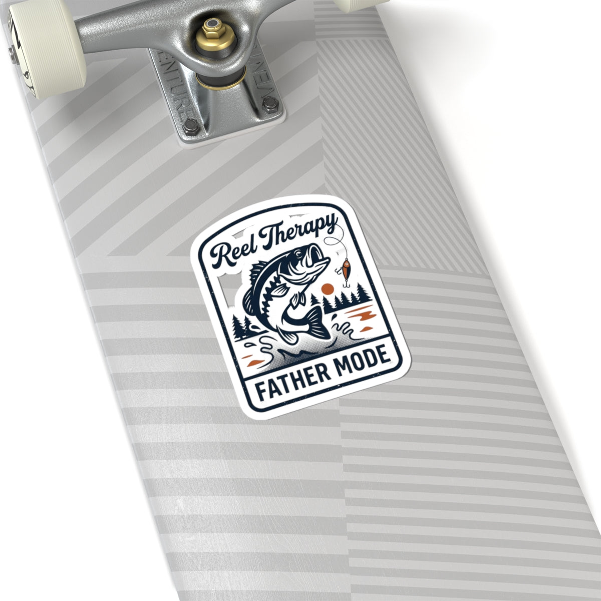 Reel Therapy Fishing Sticker | Father Mode, Retro Dad Humor