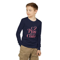 Load image into Gallery viewer, "Pray for a Cure" Youth Long Sleeve Tee