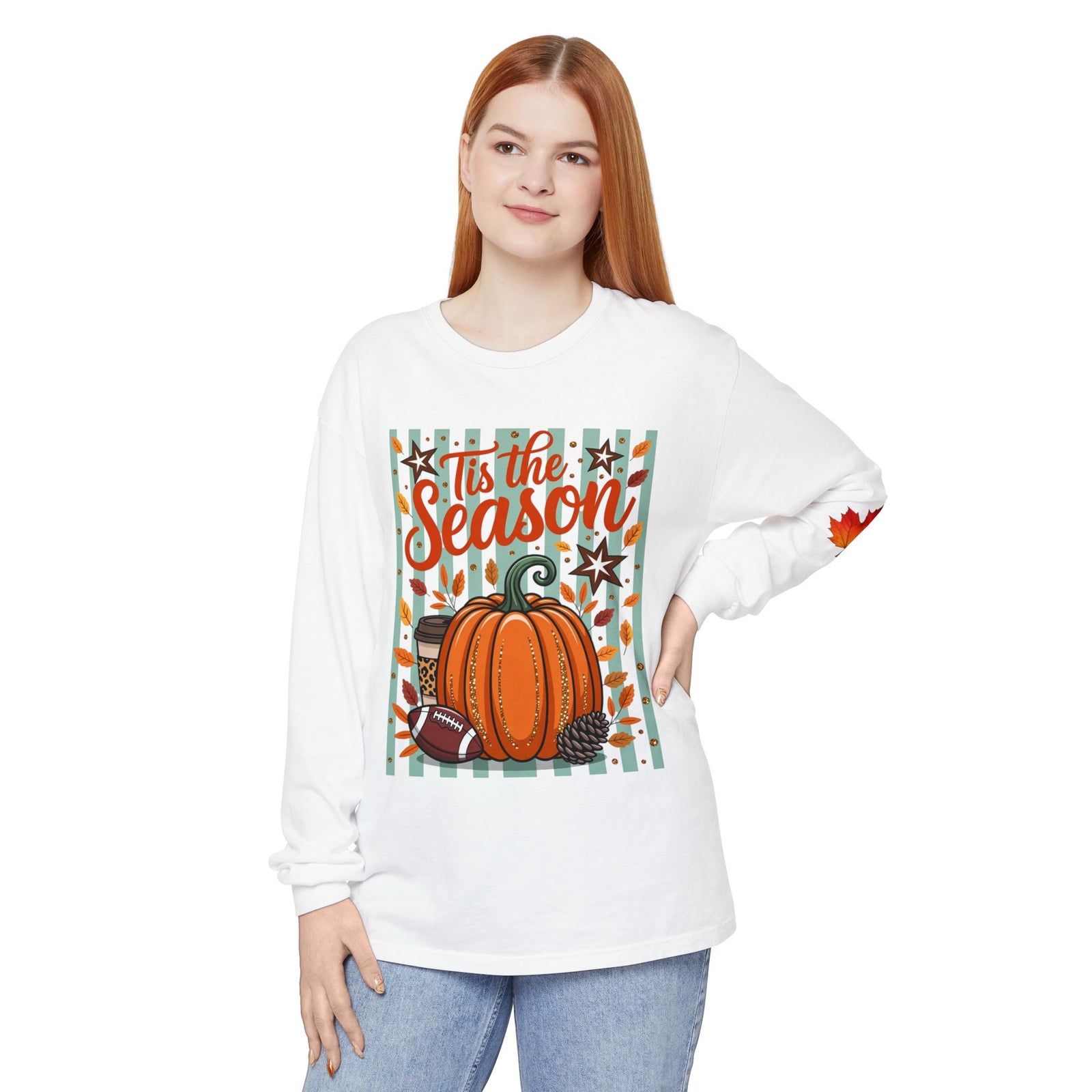 'Tis the Season Pumpkin Fall Long Sleeve Tee