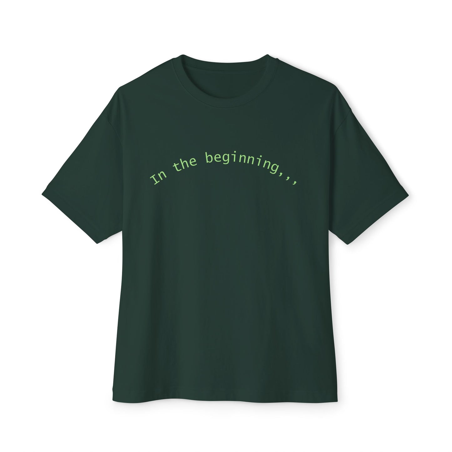 T-Shirt — "God Created" Earth Graphic Tee (Eco, Faith & Nature Love)