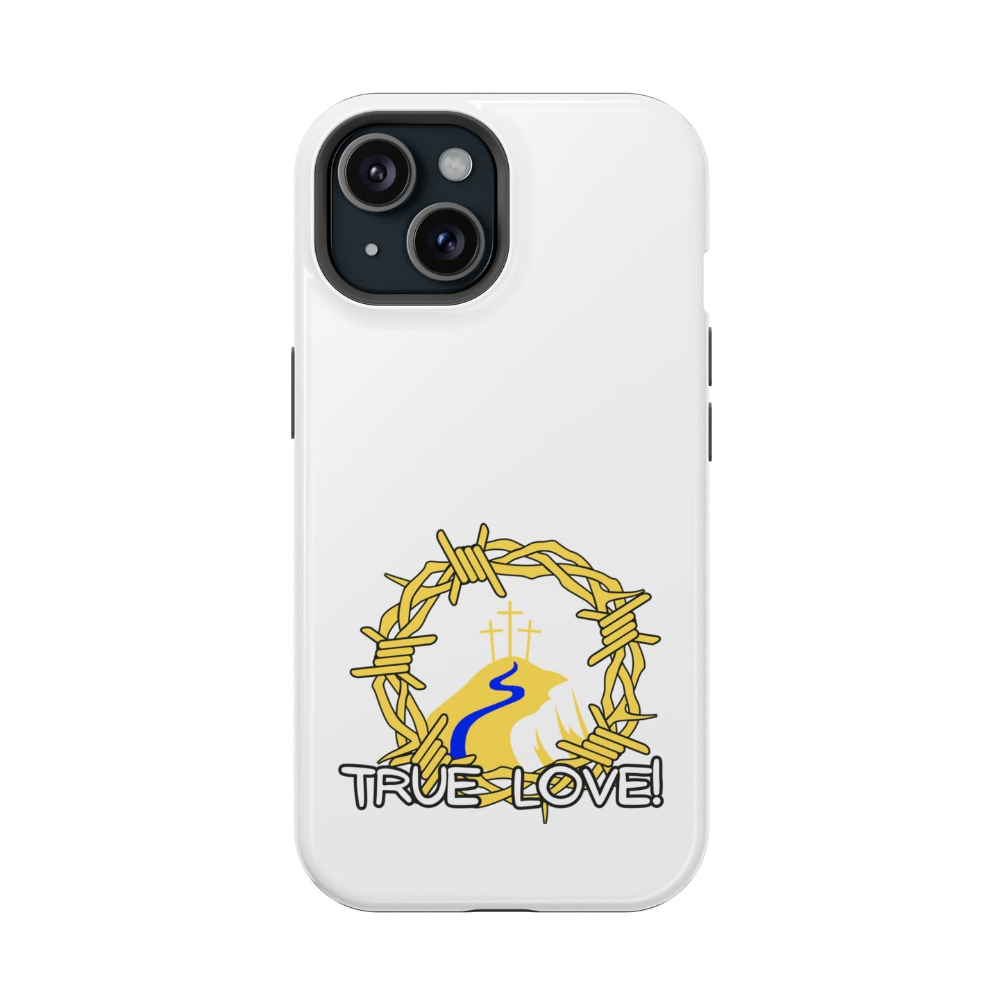 Impact-Resistant Phone Case — 'True Love' Crown of Thorns Faith Design