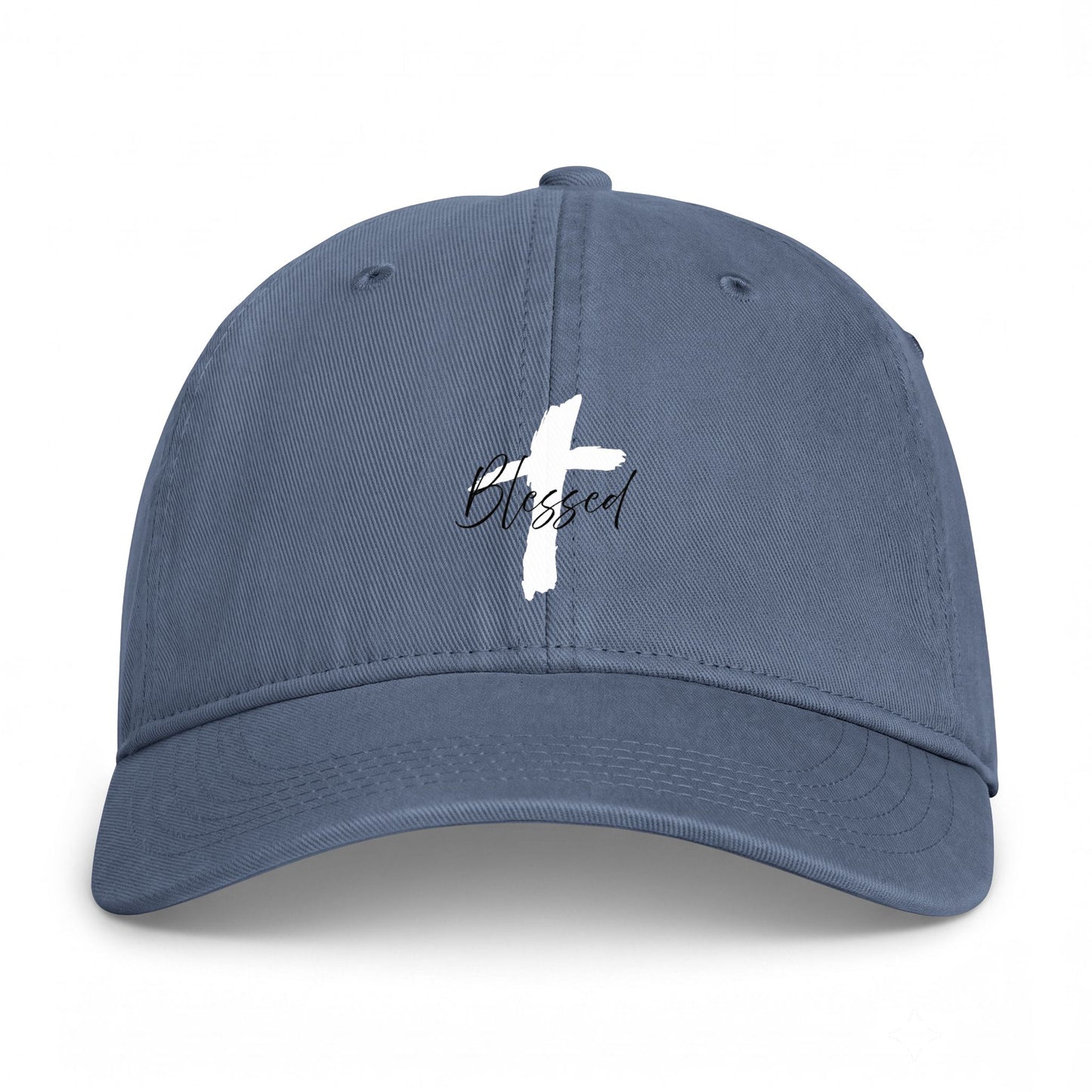 Blessed Cross Baseball Cap — Coastal Washed Cotton Hat