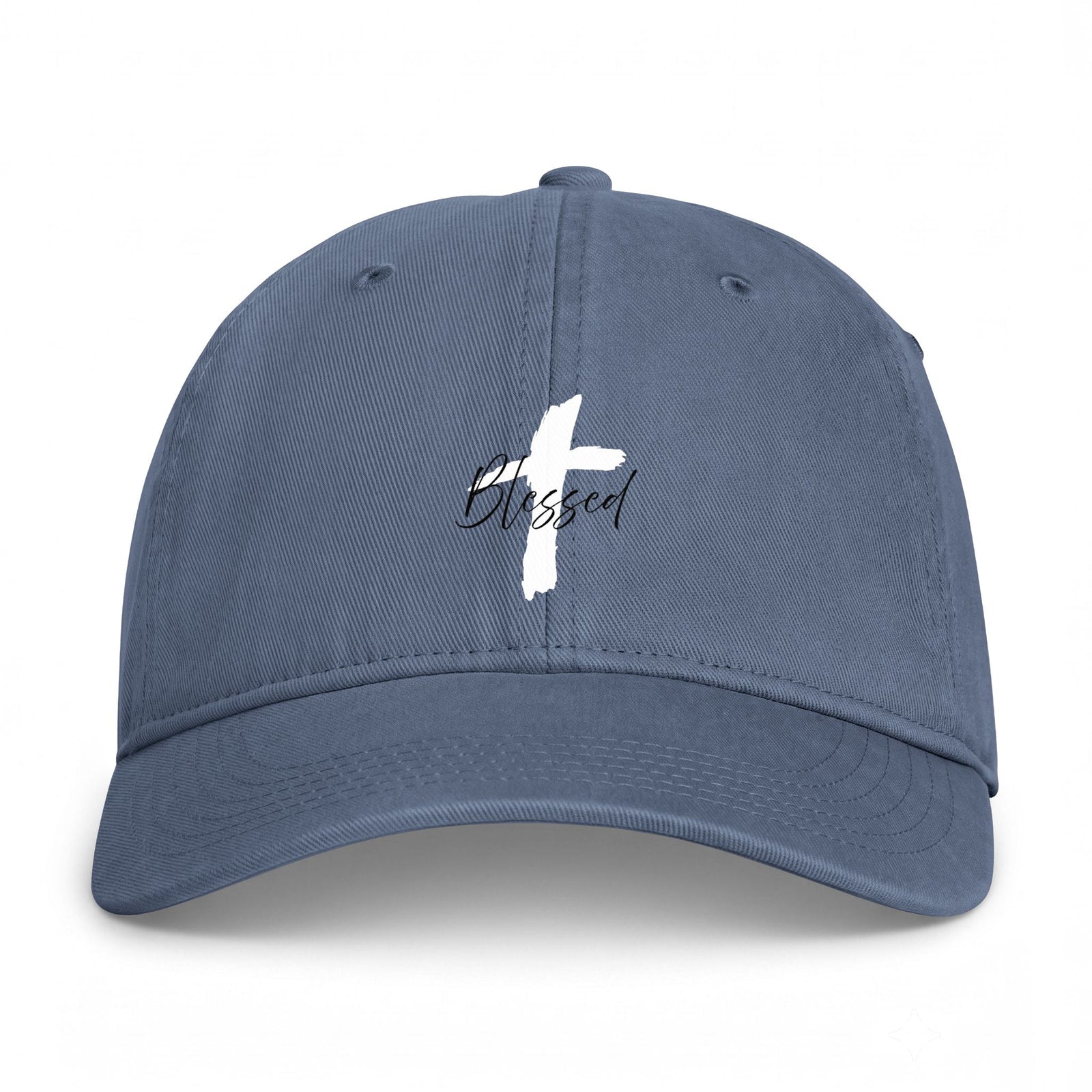 Blessed Cross Baseball Cap — Coastal Washed Cotton Hat