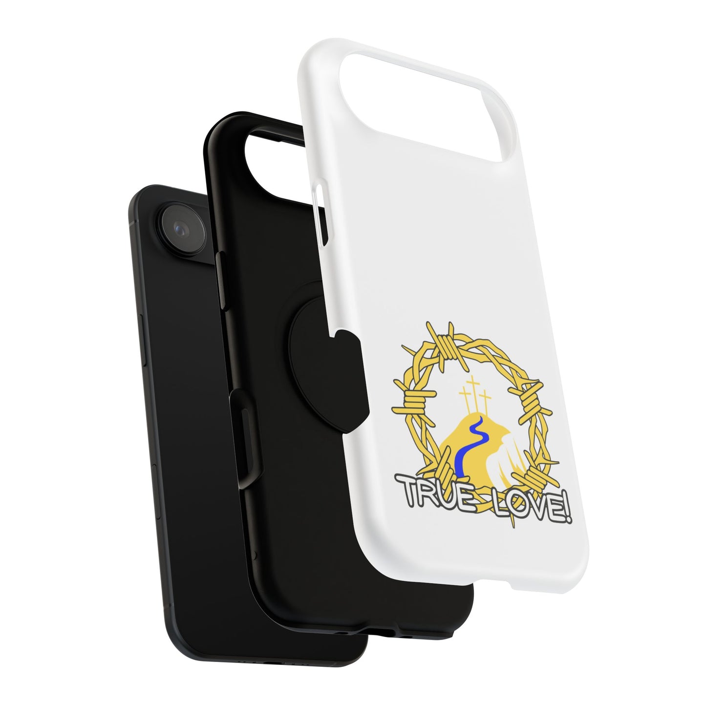 Impact-Resistant Phone Case — 'True Love' Crown of Thorns Faith Design