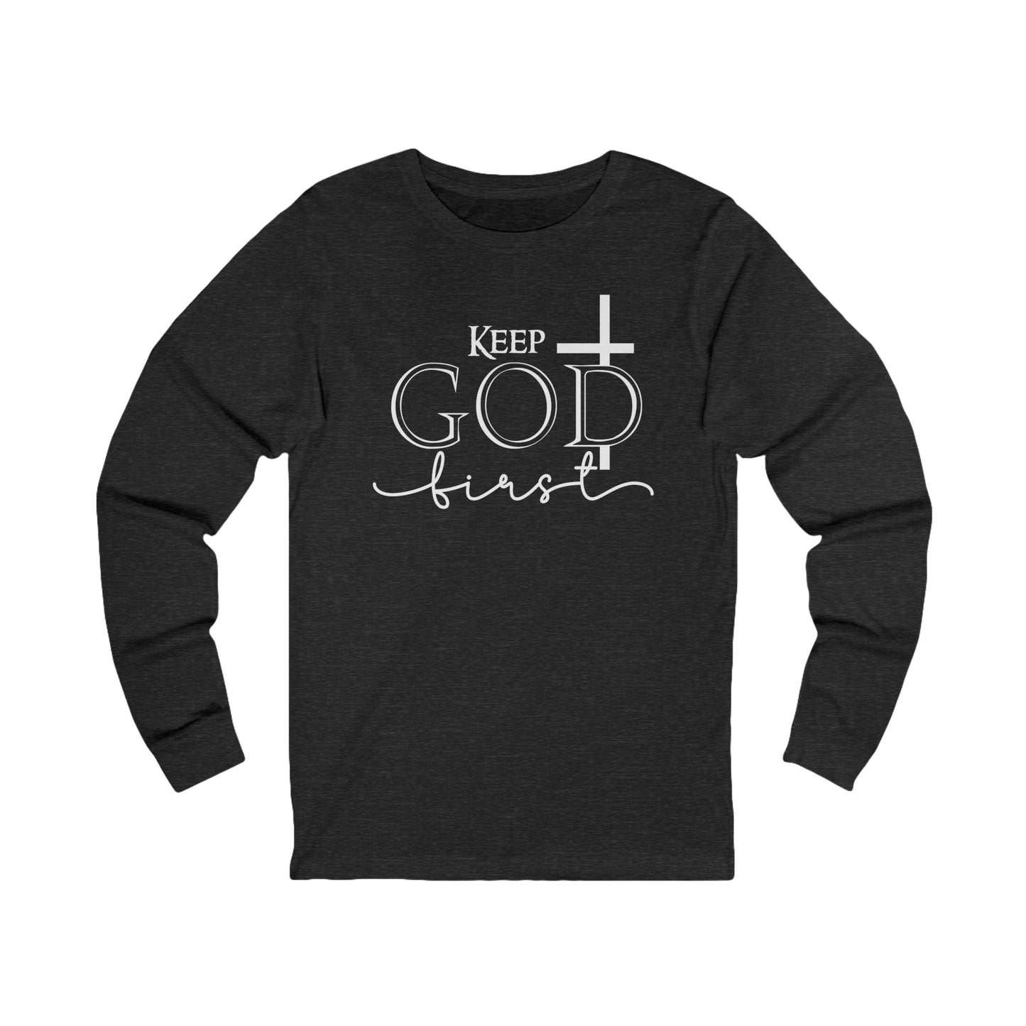 Christian Cross 'Let Go & Let God' Long Sleeve Tee
