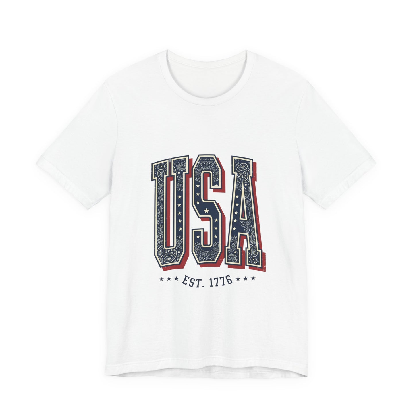 Vintage USA Graphic Tee | 4th of July Americana Stars & Stripes