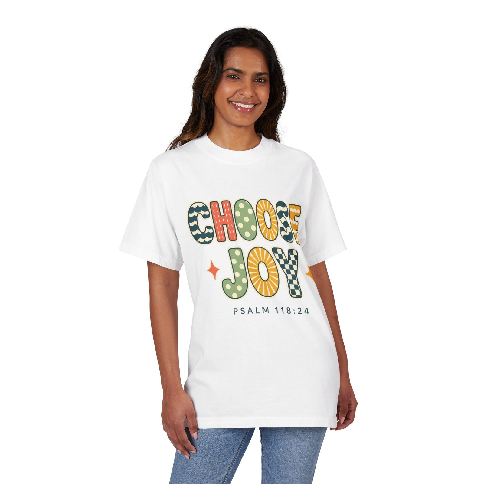 Choose Joy T-Shirt — Retro Psalm 118:24 Christian Tee