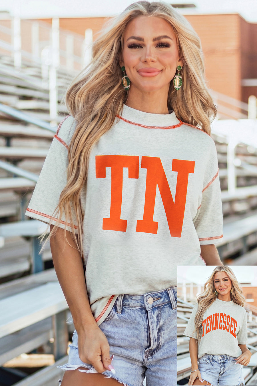 Tennessee Loose Fit Mock Turtleneck Shirt