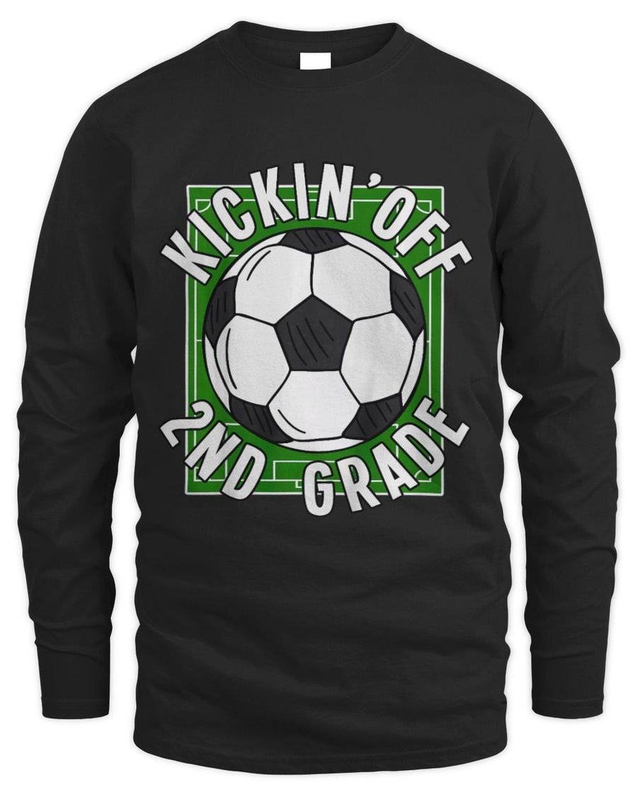 Cute Soccer Kids Kicking Off 2nd Grade Soccer Back To School