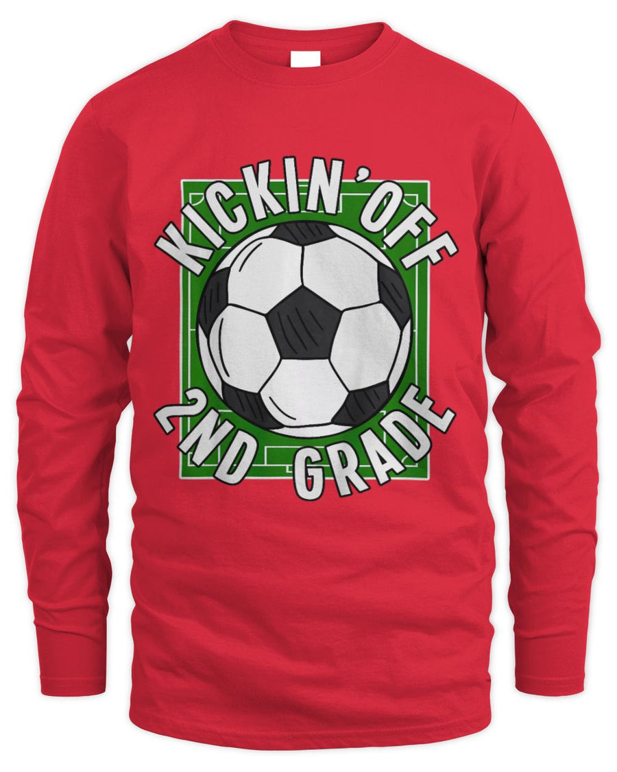 Cute Soccer Kids Kicking Off 2nd Grade Soccer Back To School
