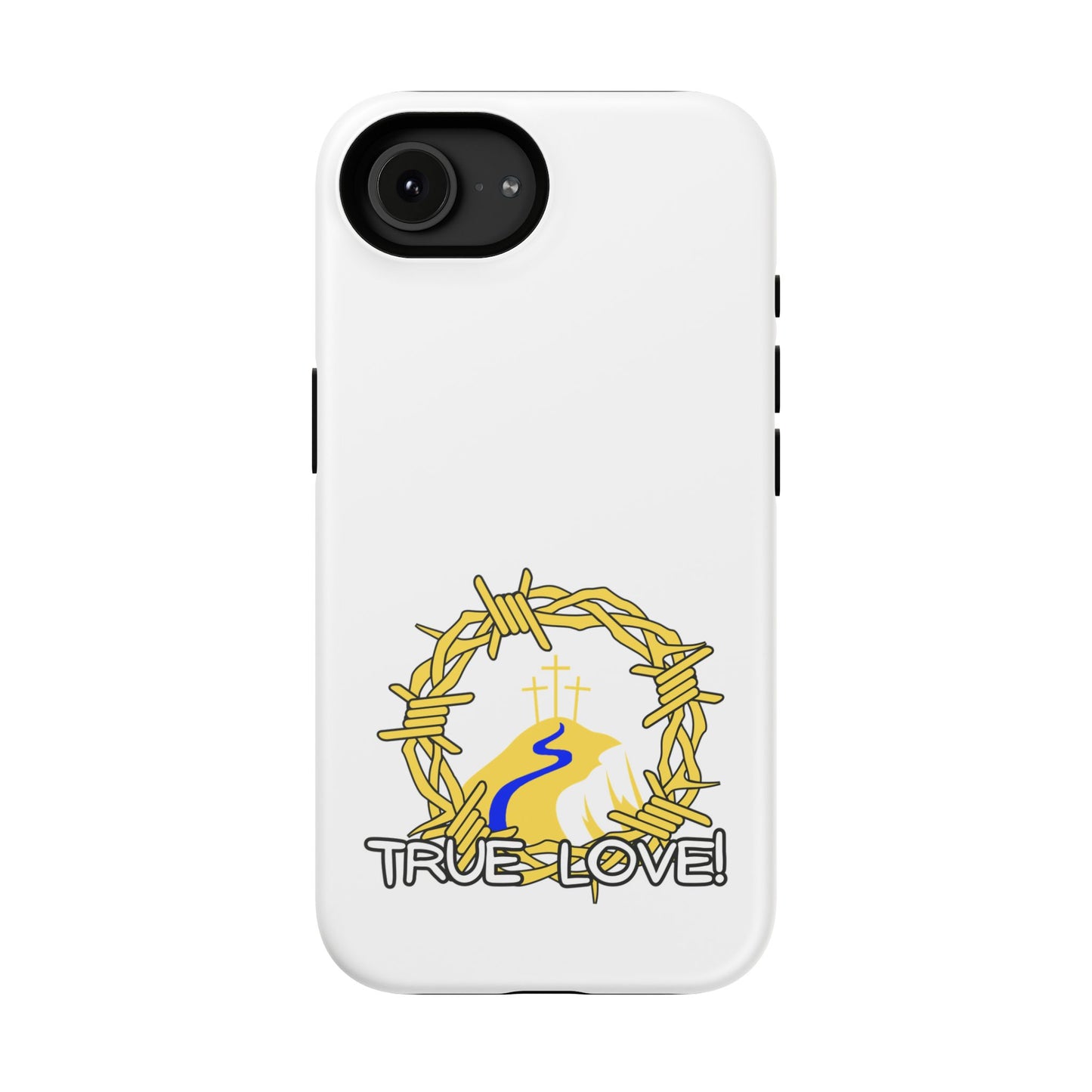Impact-Resistant Phone Case — 'True Love' Crown of Thorns Faith Design