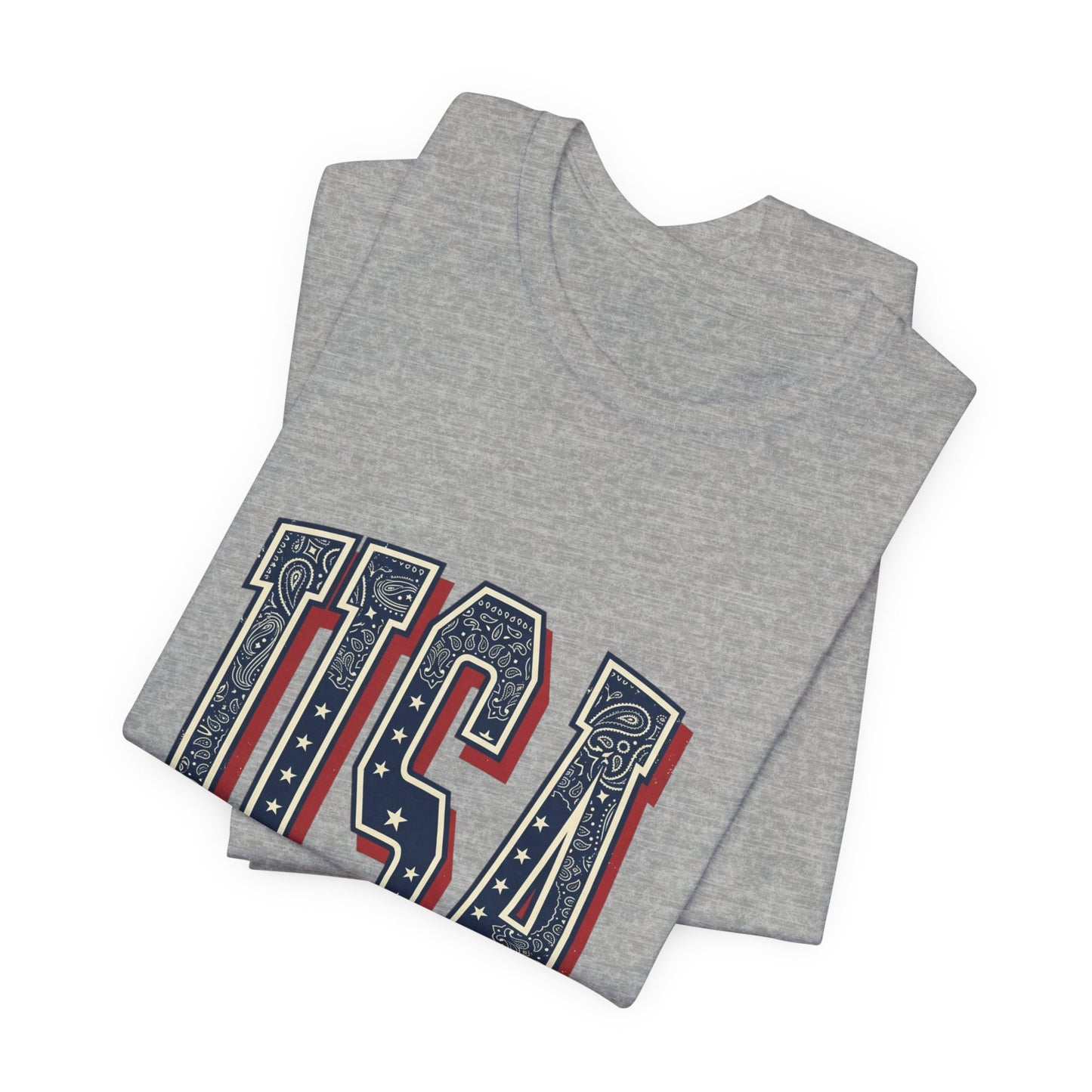 Vintage USA Graphic Tee | 4th of July Americana Stars & Stripes