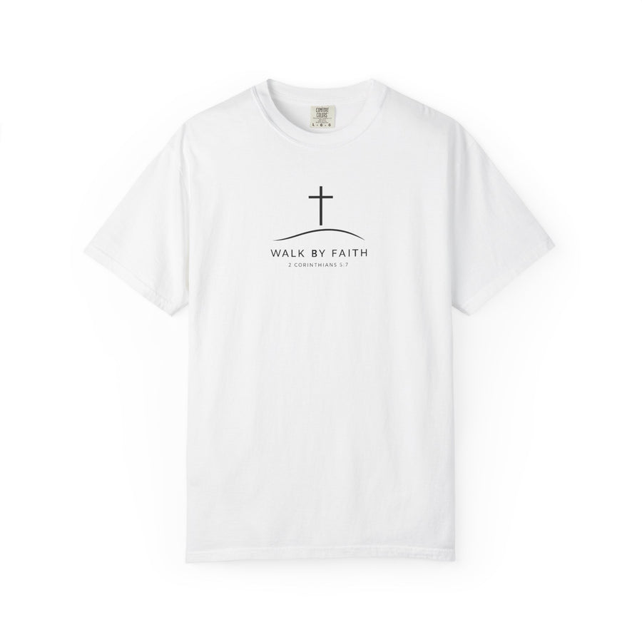 Faith Cross T‑Shirt — "Walk By Faith" Christian Tee