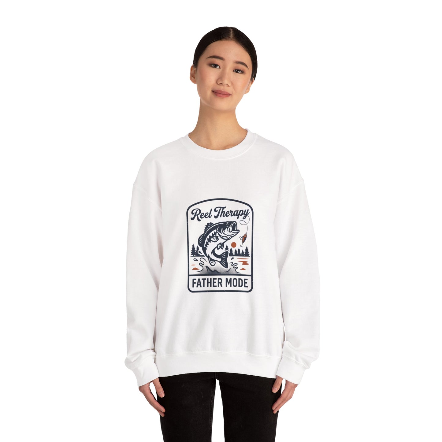 Reel Therapy Fishing 'Father Mode' Sweatshirt | Father's Day Retro Dad