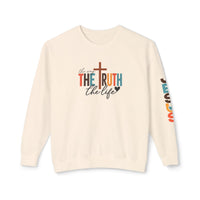 Load image into Gallery viewer, "The Way the Truth the Life" Jesus sweatshirt
