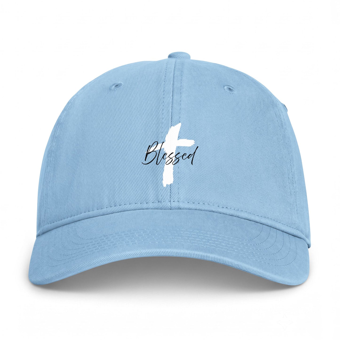 Blessed Cross Baseball Cap — Coastal Washed Cotton Hat